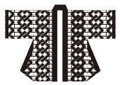 お祭り吉原法被(総柄)|黒